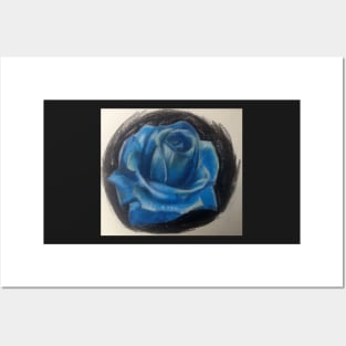 blue rose Posters and Art